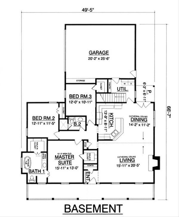 Home Plan - Farmhouse Floor Plan - Other Floor Plan #40-161