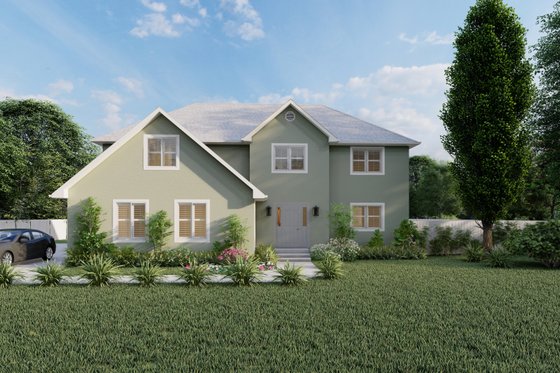 Exterior - Front Elevation 4 for Traditional House Plan #1060-175 - 3 bed, 2.5 bath