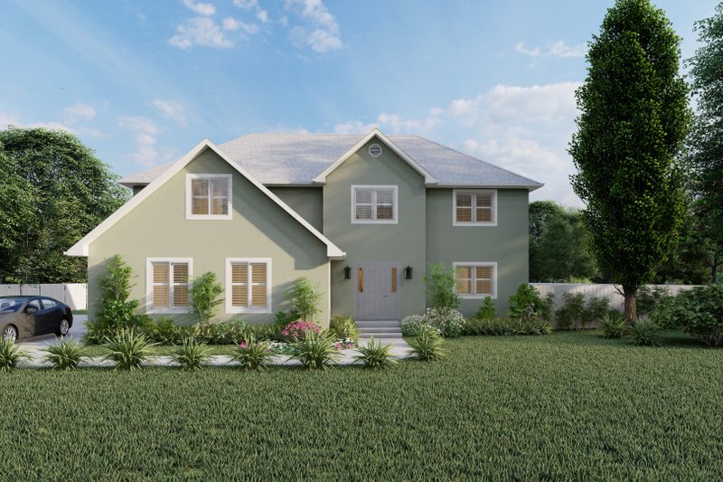 Home Plan - Exterior - Front Elevation 4 for Traditional House Plan #1060-175 - 3 bed, 2.5 bath