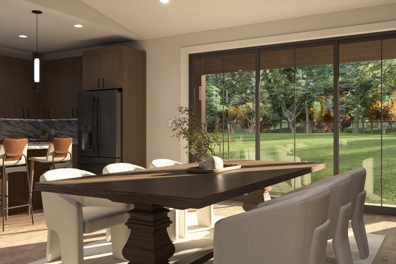 Interior - Dining Room 1 for Barndominium House Plan #455-681 - 5 bed, 3.5 bath