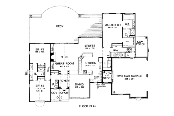 Floor Plan - Main Floor for Country House Plan #312-631 - 3 bed, 2.5 bath