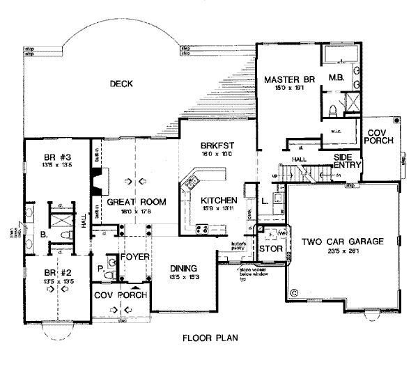 Country Floor Plan - Main Floor Plan #312-631