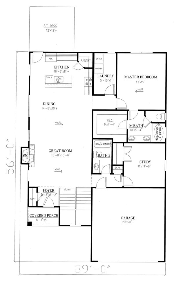 Dream House Plan - Cottage Floor Plan - Main Floor Plan #437-117