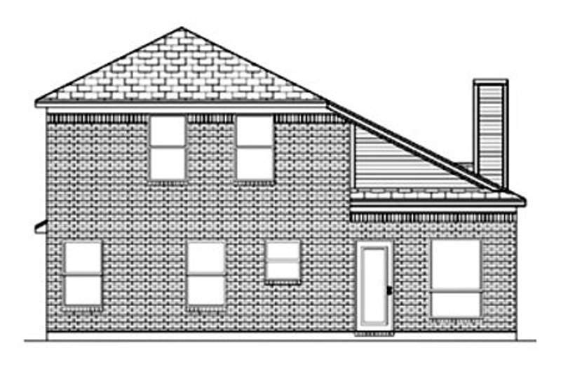 Architectural House Design - Exterior - Rear Elevation for Traditional House Plan #84-350 - 3 bed, 2.5 bath