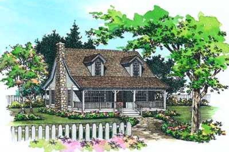 House Design - Country Exterior - Front Elevation Plan #72-108