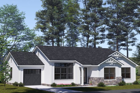 Exterior - Other Elevation 3 for Contemporary House Plan #513-2344 - 3 bed, 2 bath
