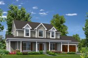 Country Style House Plan - 3 Beds 2.5 Baths 2555 Sq/Ft Plan #57-624 