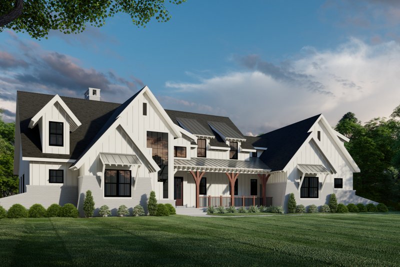 Dream House Plan - Farmhouse Exterior - Front Elevation Plan #1088-7