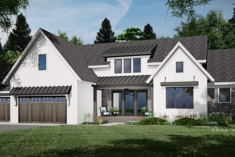 Home Plan - Farmhouse Exterior - Front Elevation Plan #51-1235