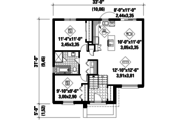 Contemporary Style House Plan - 2 Beds 1 Baths 963 Sq/Ft Plan #25-4265 