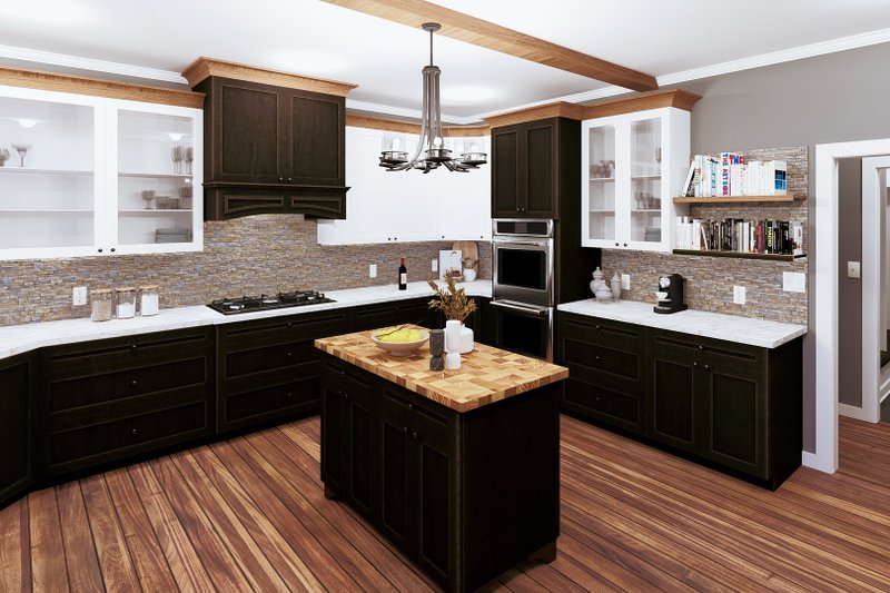 Dream House Plan - Interior - Kitchen for Craftsman House Plan #44-285 - 3 bed, 2.5 bath