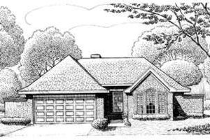 European Exterior - Front Elevation Plan #410-296