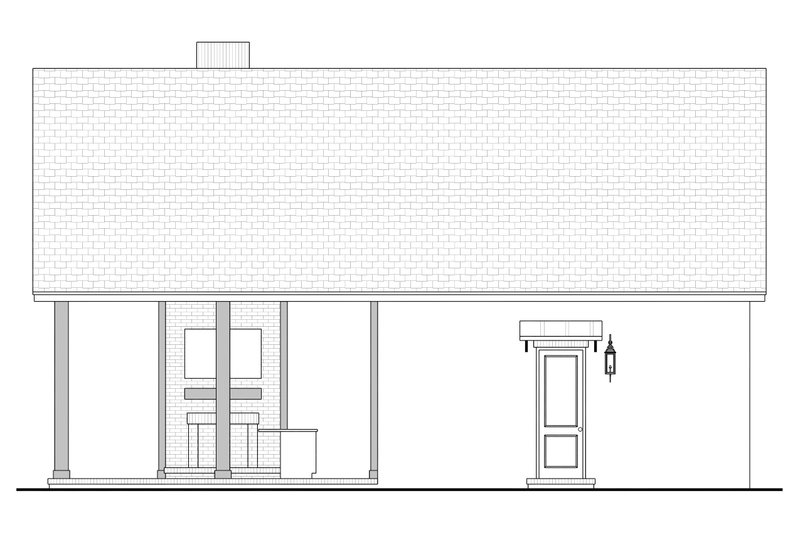 Dream House Plan - Exterior - Other Elevation 1 for Traditional House Plan #430-312, 1 bath