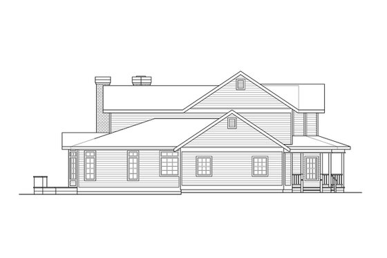Exterior - Other Elevation for Victorian House Plan #124-268 - 4 bed, 4 bath