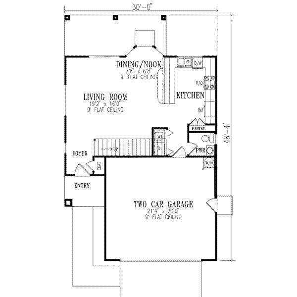 Mediterranean Floor Plan - Main Floor Plan #1-292
