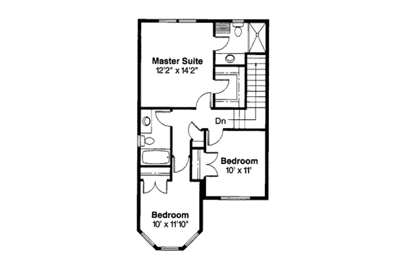 House Plan Design - Floor Plan - Upper Floor House Plan #124-316 - 3 bed, 2.5 bath