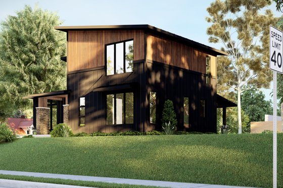 Exterior - Other Elevation for Modern House Plan #1064-153 - 3 bed, 2 bath