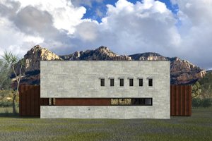 Modern Exterior - Front Elevation Plan #933-14