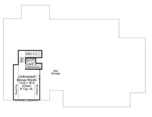 House Blueprint - Farmhouse Floor Plan - Upper Floor Plan #21-562