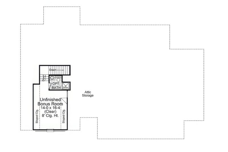 House Blueprint - Floor Plan - Upper Floor 1 for Farmhouse House Plan #21-562 - 3 bed, 2.5 bath