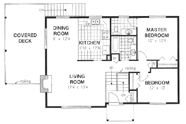 Traditional Floor Plan - Main Floor Plan #18-9065