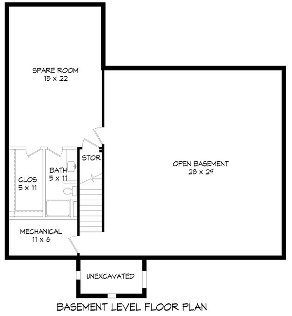 Architectural House Design - Country Floor Plan - Lower Floor Plan #932-145