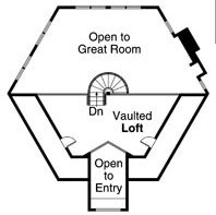Floor Plan - Upper Floor for Ranch House Plan #124-728 - 3 bed, 3.5 bath
