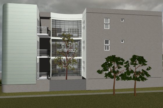 Exterior - Other Elevation for Contemporary House Plan #535-21 - 9 bed, 6 bath