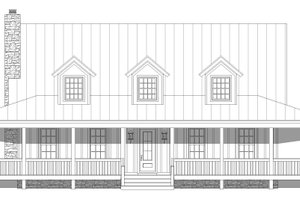Exterior - Front Elevation 3 for Country House Plan #932-168 - 3 bed, 3 bath