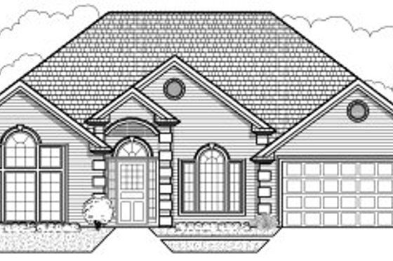 Exterior - Front Elevation for Traditional House Plan #65-226 - 3 bed, 2 bath