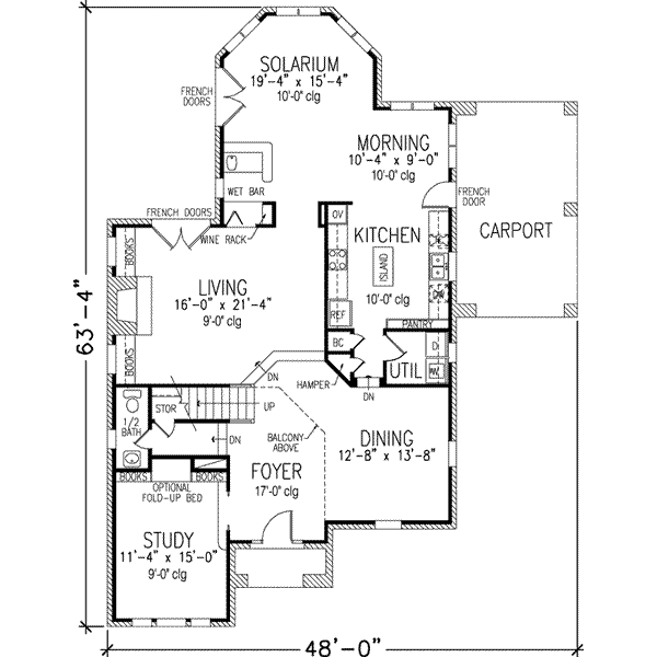 Home Plan - European Floor Plan - Main Floor Plan #410-405