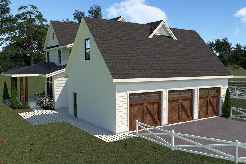 Dream House Plan - Exterior - Other Elevation for Farmhouse House Plan #1070-36 - 4 bed, 3.5 bath