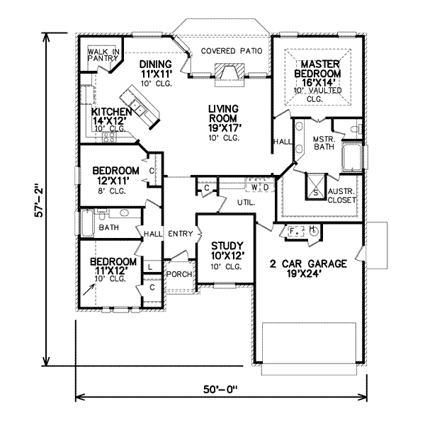 Traditional Floor Plan - Main Floor Plan #65-317