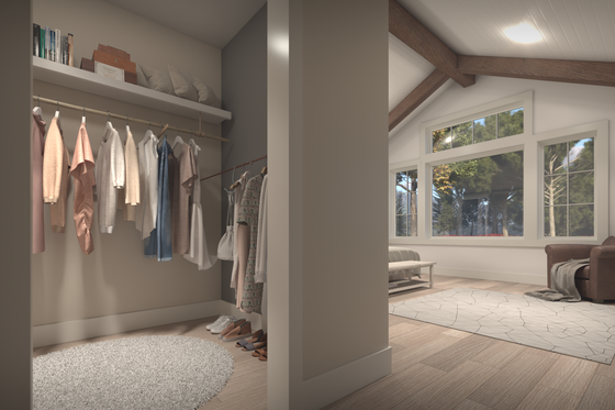 Interior - Master Bedroom for Ranch House Plan #1086-13 - 3 bed, 2.5 bath