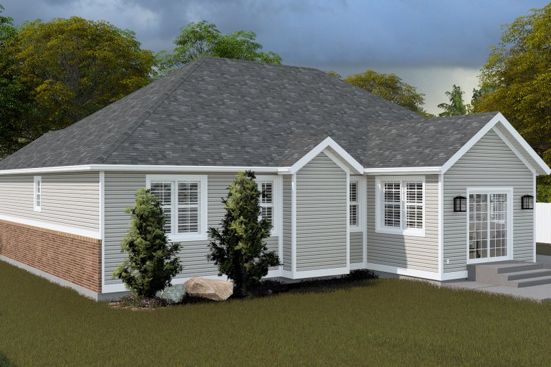 Home Plan - Exterior - Rear Elevation for Traditional House Plan #1060-219 - 3 bed, 2 bath