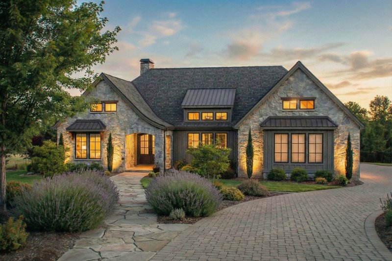 European Style House Plan - 3 Beds 2.5 Baths 2432 Sq/Ft Plan #1105-17 Exterior