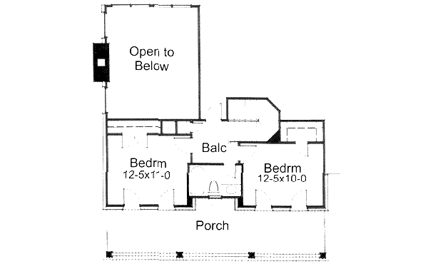 Home Plan - Southern Floor Plan - Upper Floor Plan #120-157