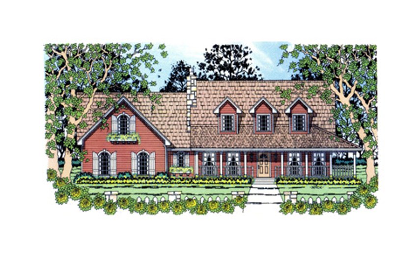 Country Style House Plan - 3 Beds 2.5 Baths 1782 Sq/Ft Plan #42-369