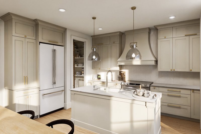 Architectural House Design - Interior - Kitchen for Farmhouse House Plan #23-2838 - 3 bed, 2.5 bath