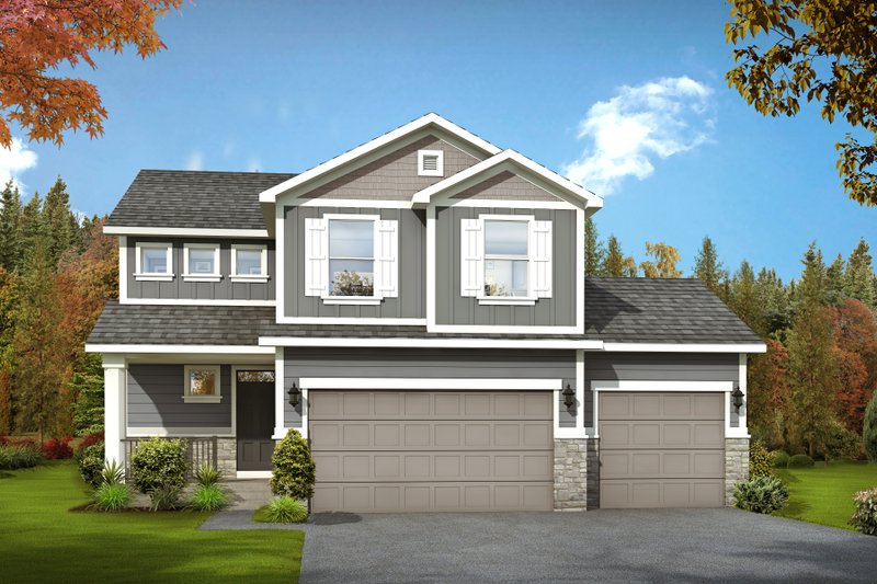 Home Plan - Traditional Exterior - Front Elevation Plan #1073-7