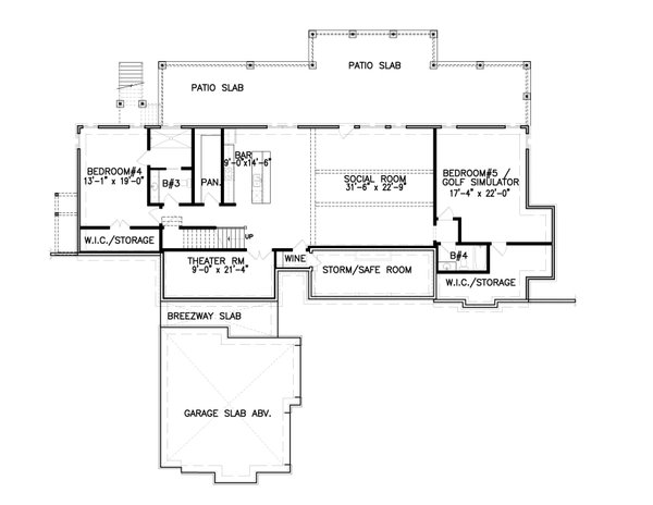 Farmhouse Floor Plan - Other Floor Plan #54-522