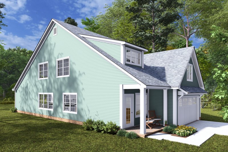 House Blueprint - Exterior - Other Elevation 2 for Cottage House Plan #513-2271 - 3 bed, 2.5 bath