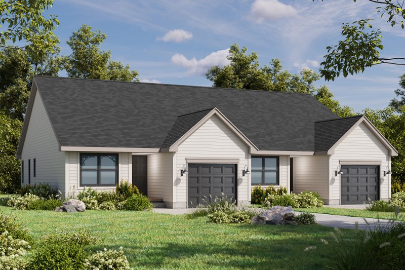 Architectural House Design - Traditional Exterior - Front Elevation Plan #20-2605