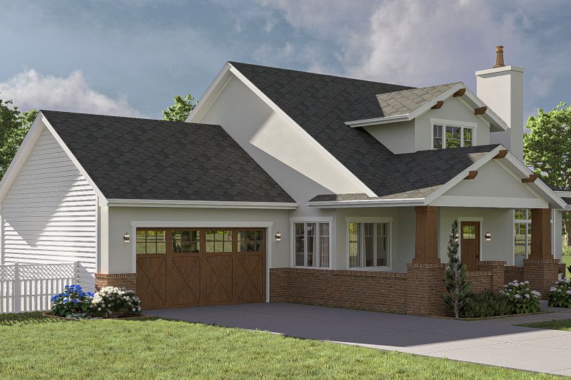 House Design - Exterior - Other Elevation for Craftsman House Plan #455-339 - 3 bed, 2.5 bath