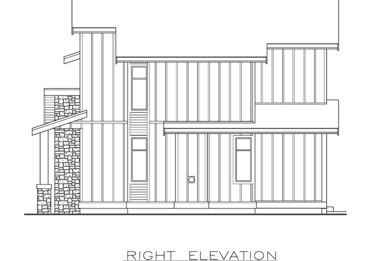 Architectural House Design - Exterior - Other Elevation 1 for Contemporary House Plan #1100-115 - 3 bed, 2.5 bath