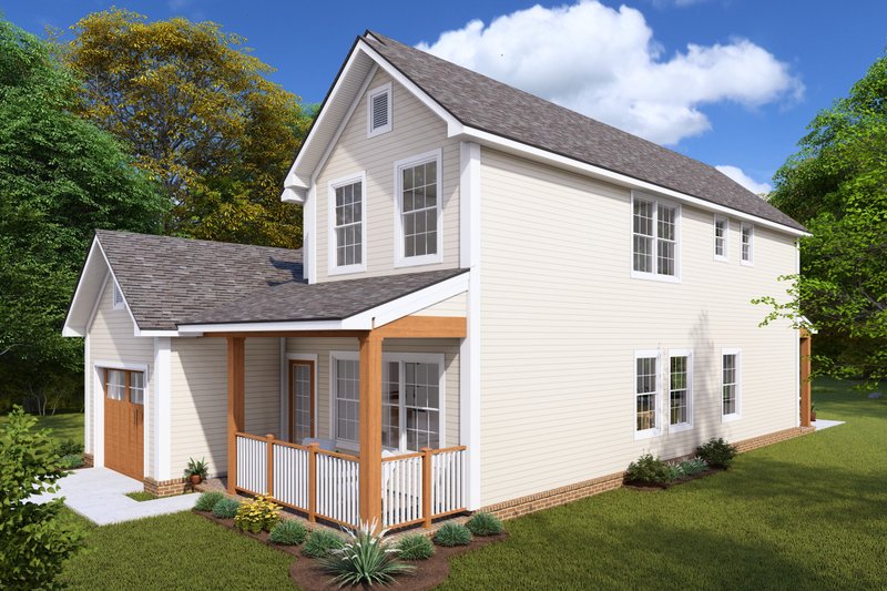 House Plan Design - Exterior - Other Elevation for Cottage House Plan #513-2248 - 4 bed, 2.5 bath