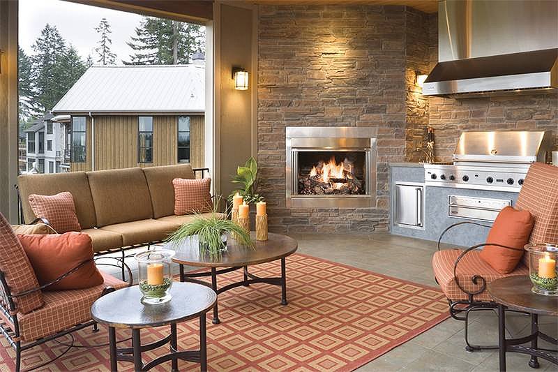 Home Plan - Covered patio - 5100 Square foot Craftsman home