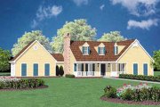 Country Style House Plan - 3 Beds 2 Baths 1343 Sq/Ft Plan #36-110 