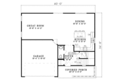 Traditional Style House Plan - 3 Beds 2.5 Baths 1598 Sq/Ft Plan #17-431 Floor 