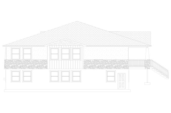 Exterior - Other Elevation 2 for Craftsman House Plan #1060-106 - 5 bed, 4 bath